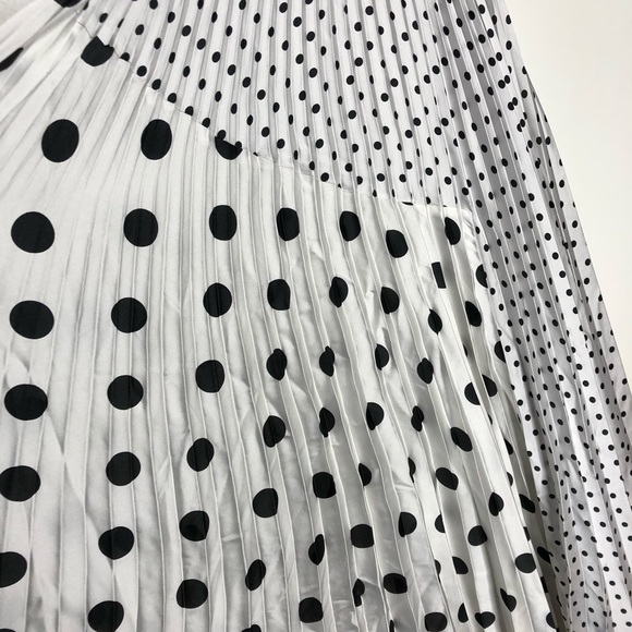 Jill Stuart Polka Dot Pleated Chiffon Imogen Maxi Dress 6 - Picture 8 of 11